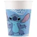 Set de 8 pahare de hârtie Disney+Stitch, 200ml