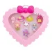 Set de inele in cutie in forma de inima, 8 bucati, disponibile in mai multe variante.