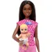 Set de joacă Barbie medic pediatru cu păr șaten - Mattel