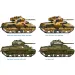 Set de machete Italeri 1/72 M4A2 Sherman III, 2 bucăți