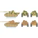Set de machete Italeri 1/72 Pz. Kpfw. V Panther Ausf. G tanc Panther, set de 2 bucăți