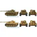 Set de machete Italeri 1/72 Pz. Kpfw. VI Tiger I Ausf. E Tigris tank, 2 bucăți