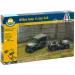 Set de machete Italeri 1/72 Willys Jeep 1/4 ton 4x4 vehicule militare, 2 bucăți