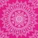 Set de șervețele de hârtie mandala fucsia-alb – 2 straturi, 33x33 cm, 20 bucăți