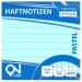 Spirit: Bloc notes adeziv albastru pastel cu linii, 100 file, 75x75mm