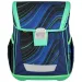 Spirit: Blue Stripes dungi albastre-verzi pe fundal negru ghiozdan, rucsac set de 4 bucăți 41x20x32cm