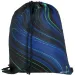 Spirit: Blue Stripes dungi albastre-verzi pe fundal negru ghiozdan, rucsac set de 4 bucăți 41x20x32cm