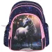 Spirit: Rucsac școlar rotunjit cu model de cal alb, 24x13x31cm
