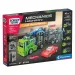 Știință &amp; Joacă: Atelier mecanic - Set de construcție transportor auto pe două niveluri - Clementoni