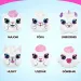 Style4Ever Animale de pluș miniaturale colorabile în diverse variante