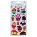 The Littlies: Set de autocolante pufoase 3D dulci, 10x22 cm