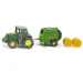 Tractor John Deere SIKU cu presă de balotat rotundă 1/72