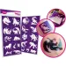 TyToo: Set de șabloane pentru tatuaje cu sclipici - Animale sălbatice, 22 bucăți