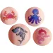 TyToo: Set șabloane pentru tatuaj cu sclipici animale marine, 26 bucăți