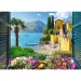 Vedere spre Lacul Como puzzle de 1000 piese - Trefl