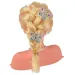 Angell: Cap de păpușă pieptănabilă se poate coafa cu tiara și accesorii 21 cm