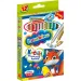 Bambino: Jumbo creioane colorate 12 bucăți set cu ascuțitoare