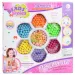 Beads Series: Set de mărgele pentru bijuterii cu peste 100+ de mărgele colorate și dungi