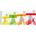 Bicicletă pentru copii Mountain Bike R1 roșu-albastru, mărimea 16 - bicicletă Dino Bikes