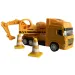 Construcție mare cu vehicule, clădire și elicopter set de joacă din 9 piese