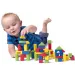 Cuburi lemn set 50 bucăţi cu cutie - Woodyland