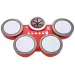 Culoarea roșie set tobă 4 piese 40x24x7,5cm