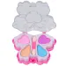 Cute Girl: Set de machiaj cu paletă și accesorii de machiaj în formă de floare și fluture