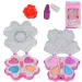 Cute Girl: Set de machiaj cu paletă și accesorii de machiaj în formă de floare și fluture