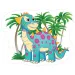 Dinozaur puzzle uriaș de podea 12 bucăți