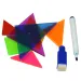 Drawing Board: Tablă de desen magnetică multifunctională cu marker si litere 30x24cm