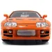 Fast &amp; Furious: Brian figurină și Toyota Supra model auto 1/24 - Simba Toys