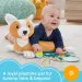 Fischer-Price: Corgie Puppy Crește cu mine pernă cu zornăitoare, dentiție și oglindă - Mattel