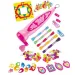 GlamorGirl: Set de mărgele pentru bijuterii cu peste 500 de margele, accesorii și mașină de mărgele