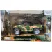 Jeep militar cu figurină și accesorii