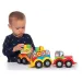 Joc de construcție de dezvoltare tractor cu numere și litere