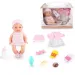 Little Darling păpușă cu sunete și 8 bucăți de accesoriu 30cm