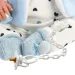 Llorens: Tino 44cm păpușă cu funcție de plâns în vestă albastră