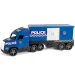 Magic Truck: Camion de poliție cu lămpi fosforescente 81cm - Wader