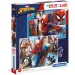 Marvel Spider-Man Supercolor 2 in 1 puzzle 2x60 bucăți - Clementoni