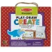 Melissa &amp; Doug: Dinozaur desen care poate fi șters și magnetic set de joacă creativă