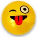 Minge de cauciuc emoji în mai multe versiuni 23cm
