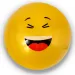 Minge de cauciuc emoji în mai multe versiuni 23cm