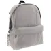 Must: Geantă de școală gri rotunjită cu patru compartimente, rucsac 32x17x42cm