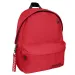 Must: Geantă școlară roșie rotunjită cu patru compartimente, rucsac 32x17x42cm