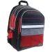 Must: roșu-negru 2 in 1 patru compartimente rucsac, ghiozdan 47x25x33cm