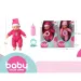 Păpușă baby în pijama cu suzetă, sticlă în două variante