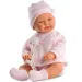 Păpuşă bebeluş asiatic în haine roz 45cm