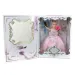 Păpușă cu rochie de mireasă culoarea roz cu accesorii 30cm