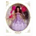 Păpușă de modă cu păr și accesorii haine culoarea mov 30cm