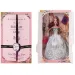 Păpușă de modă elegantă cu accesorii haine culoarea albă 30cm